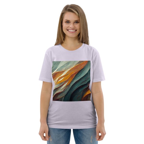 Abstract Muted Unisex organic cotton t-shirt - Image 13