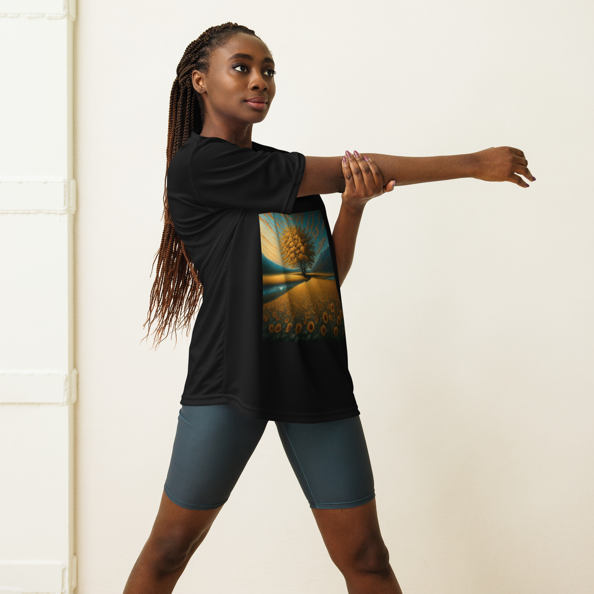 Peace and Tranquility -- Unisex performance crew neck t-shirt
