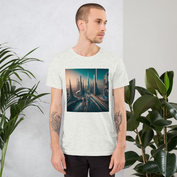 Futuristic Cityscape Unisex t-shirt - Image 2