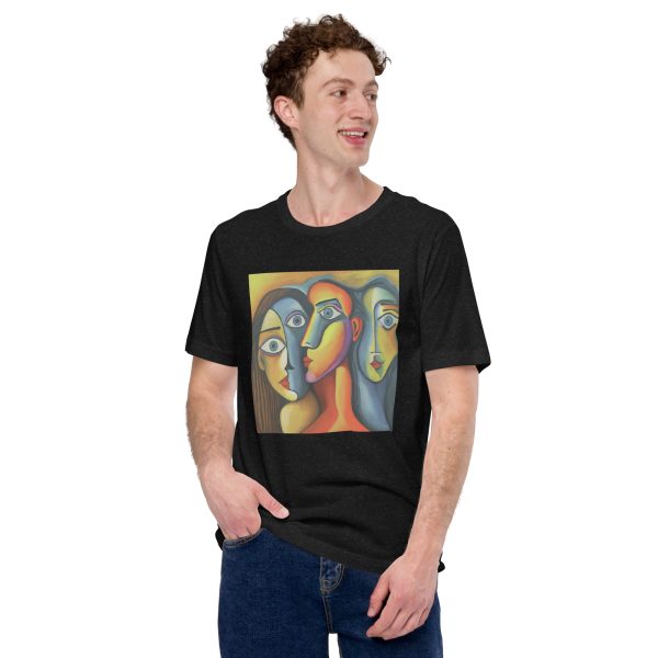 Abstract Human Faces Unisex t-shirt