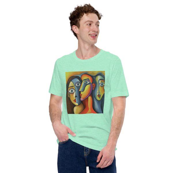 Abstract Human Faces Unisex t-shirt - Image 9