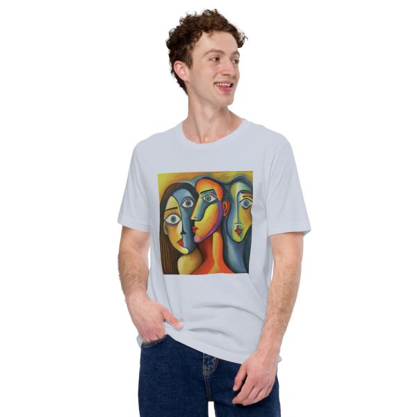 Abstract Human Faces Unisex t-shirt - Image 3