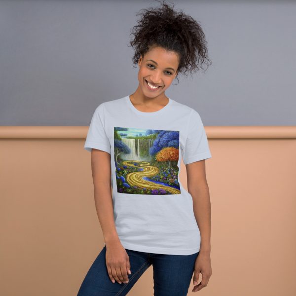 Artistic Landscape With River Unisex t-shirt - Image 3
